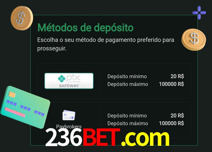O cassino 236bet.com oferece uma grande variedade de métodos de pagamento